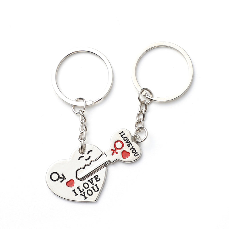 Valentine's Day Couple Keychain