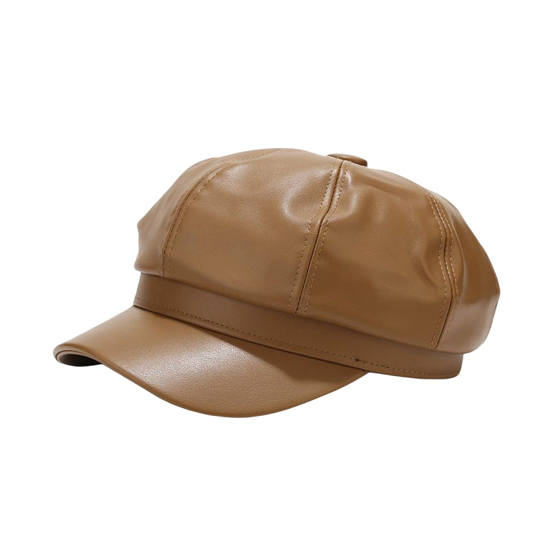 Ladies British Style Retro Casual Solid Color Hat
