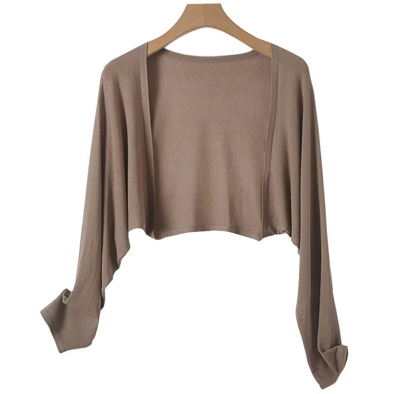 Summer Linen Buttonless Cardigan