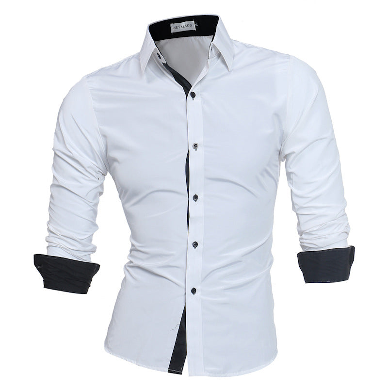 Men Slim Fit Long Sleeves