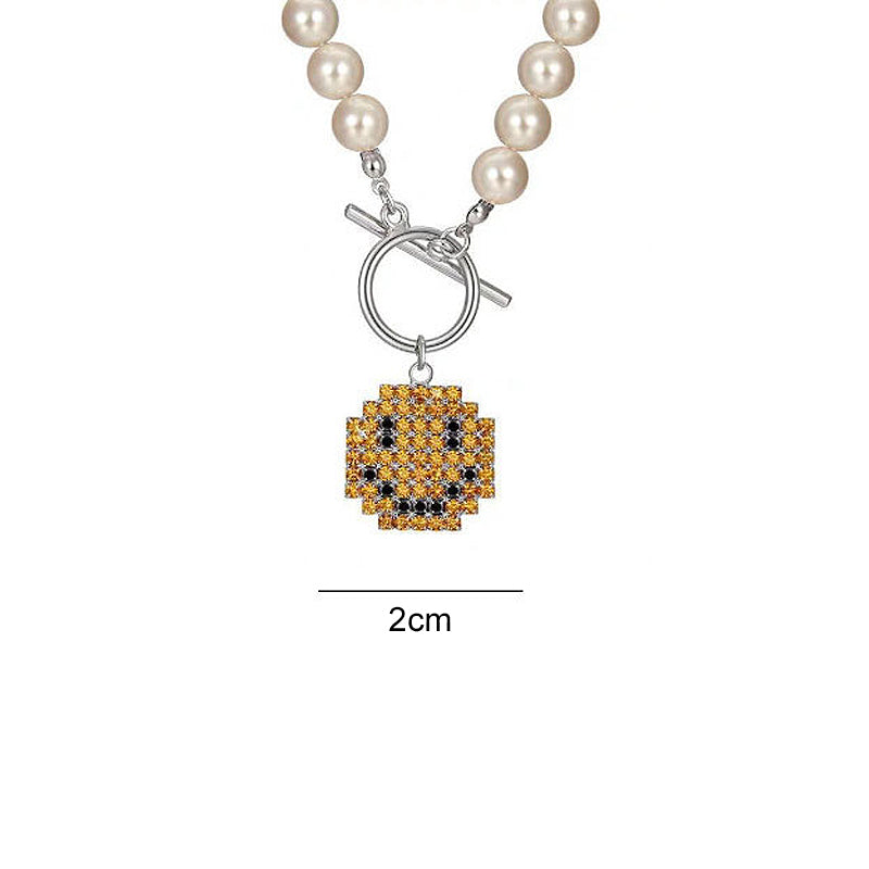 Smiley Pearl Necklace