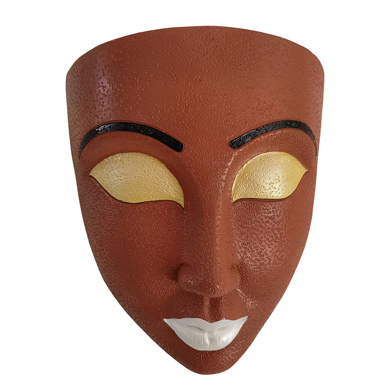 Resin Goddess Human Face Flower Pot