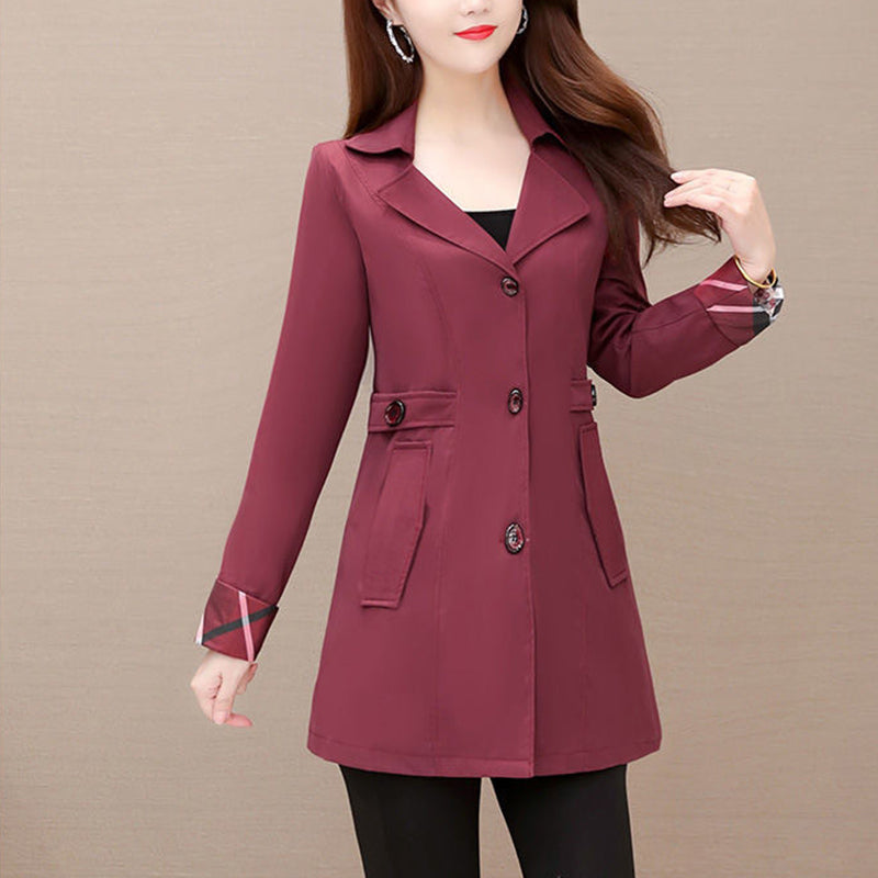 Classic Contrast Colors Wind Coat Jacket