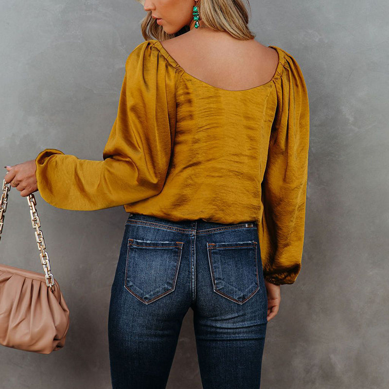 Solid Color Loose Top