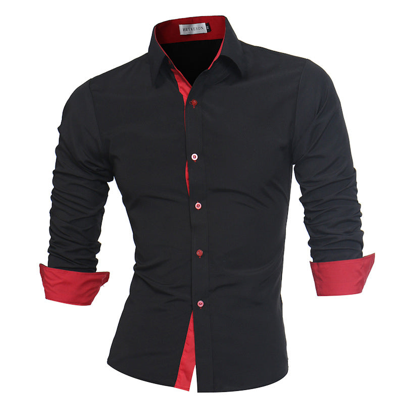Men Slim Fit Long Sleeves