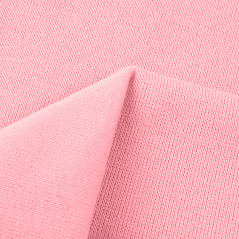 Solid Color Zip Up Collar Sweatshirt