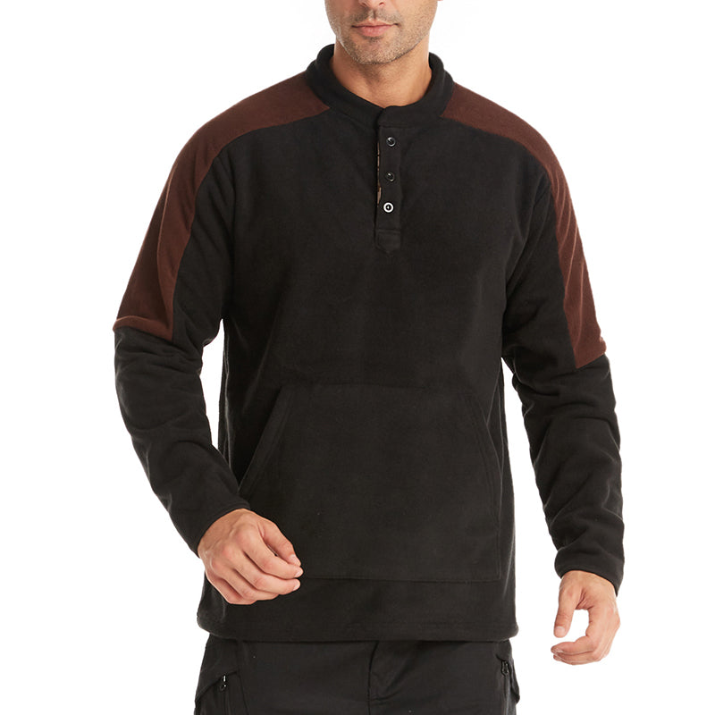 Color-block Reversible Fleece Jacket