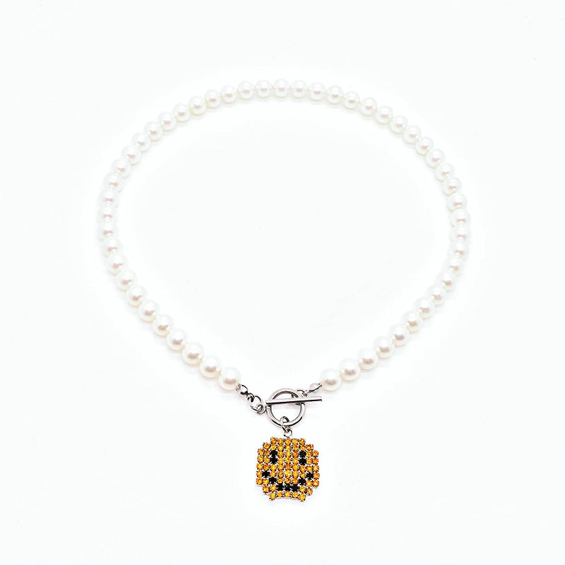 Smiley Pearl Necklace