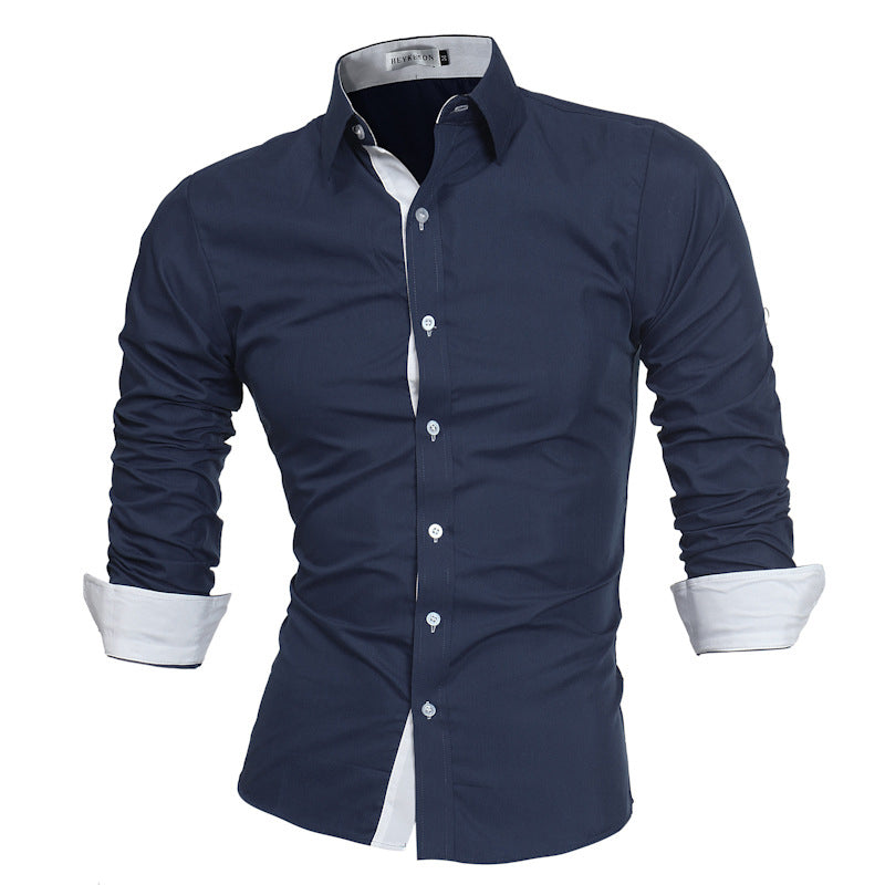 Men Slim Fit Long Sleeves