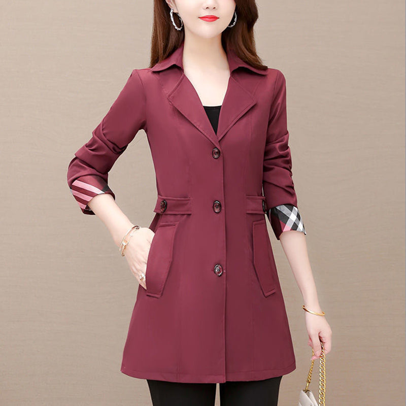 Classic Contrast Colors Wind Coat Jacket