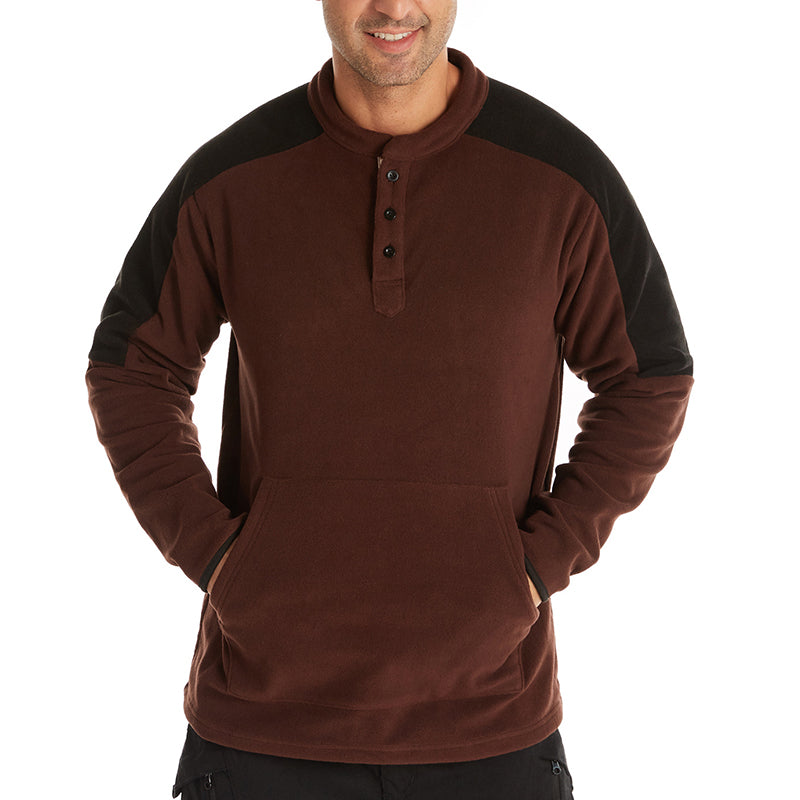Color-block Reversible Fleece Jacket