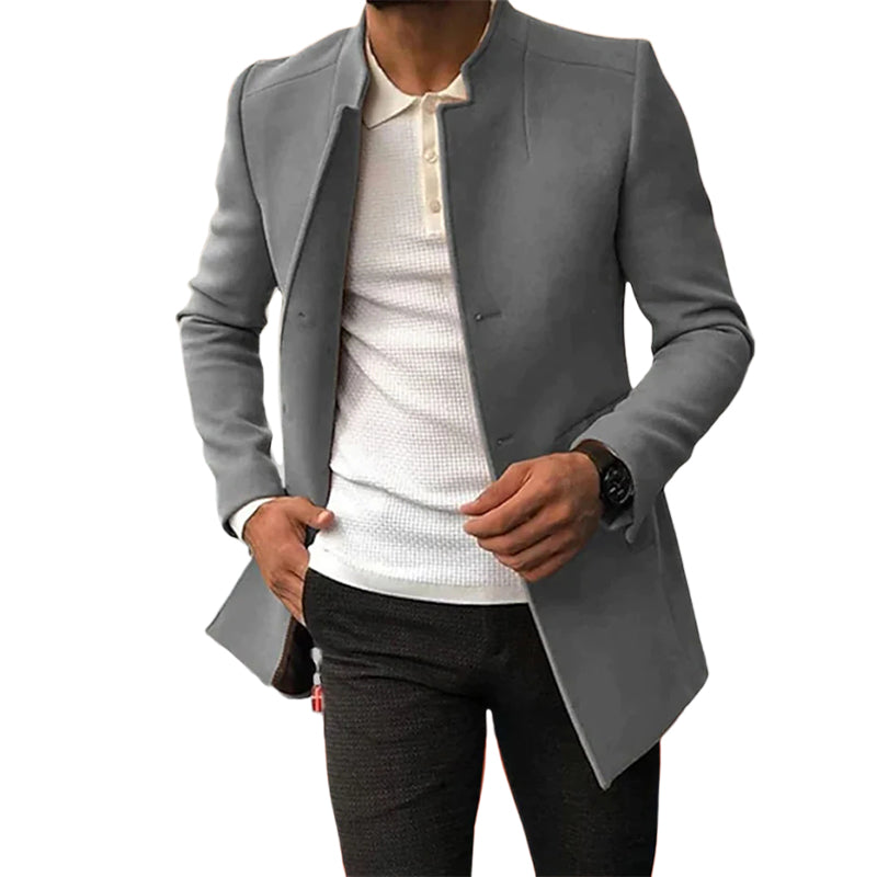 Trendy Solid Tweed Blazer