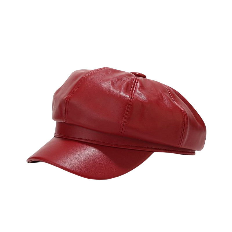 Ladies British Style Retro Casual Solid Color Hat