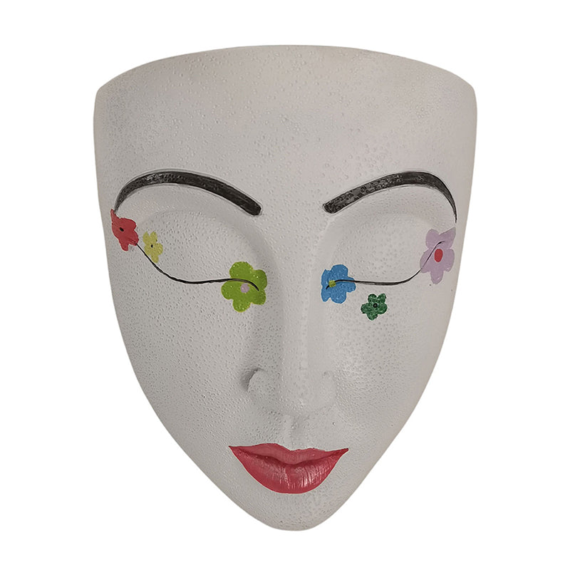 Resin Goddess Human Face Flower Pot