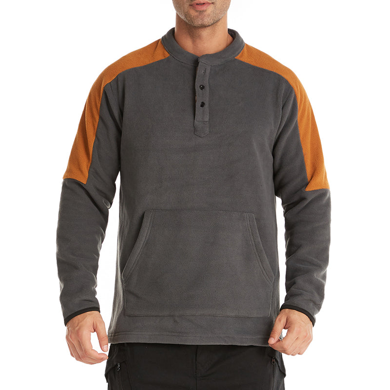 Color-block Reversible Fleece Jacket