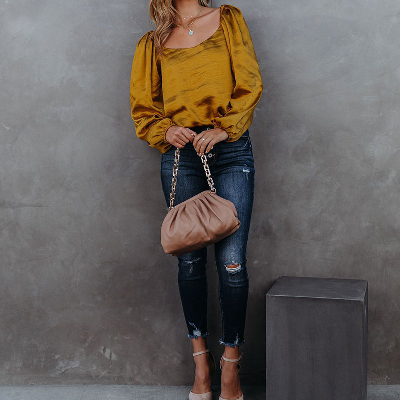 Solid Color Loose Top