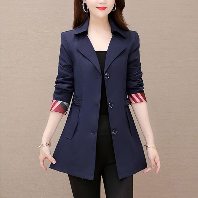 Classic Contrast Colors Wind Coat Jacket