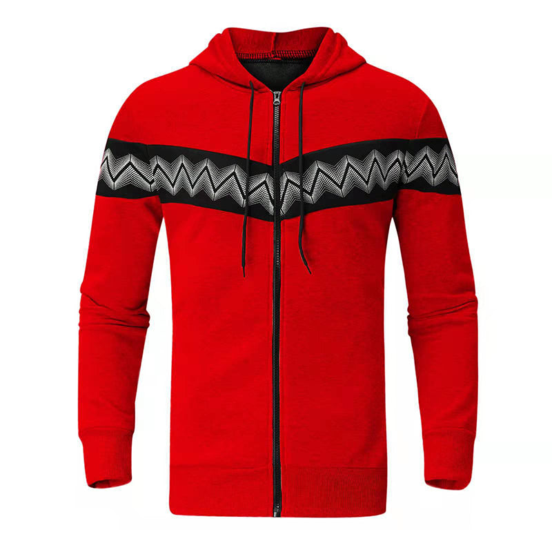 Men's Casual Hooded Zip Sweatshirt