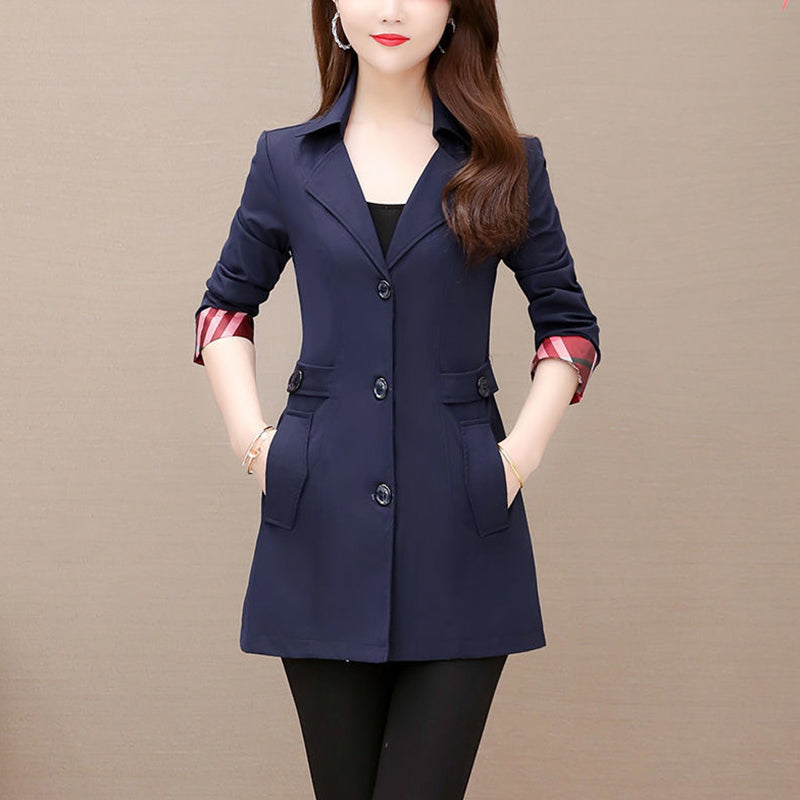 Classic Contrast Colors Wind Coat Jacket