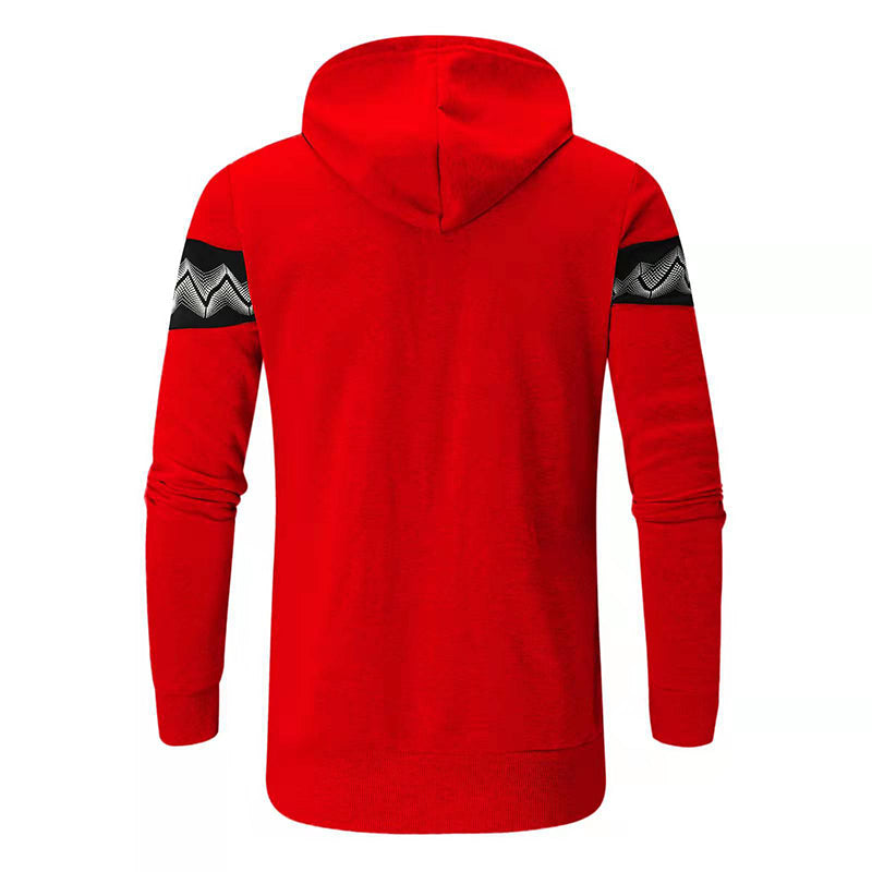 Men's Casual Hooded Zip Sweatshirt
