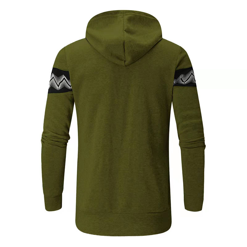 Men's Casual Hooded Zip Sweatshirt
