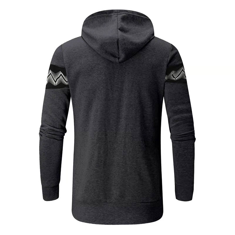 Men's Casual Hooded Zip Sweatshirt