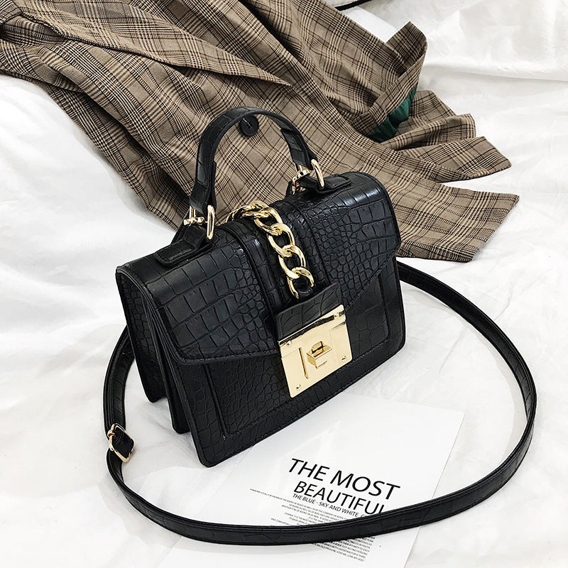 Stone Pattern Small Square Bag