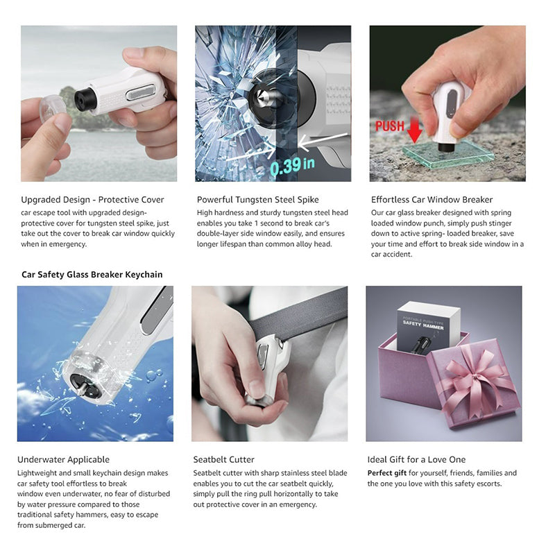 Saker Mini Car Safety Hammer Escape Tool