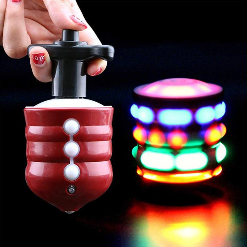 Imitation Wood Luminous Spinning Top