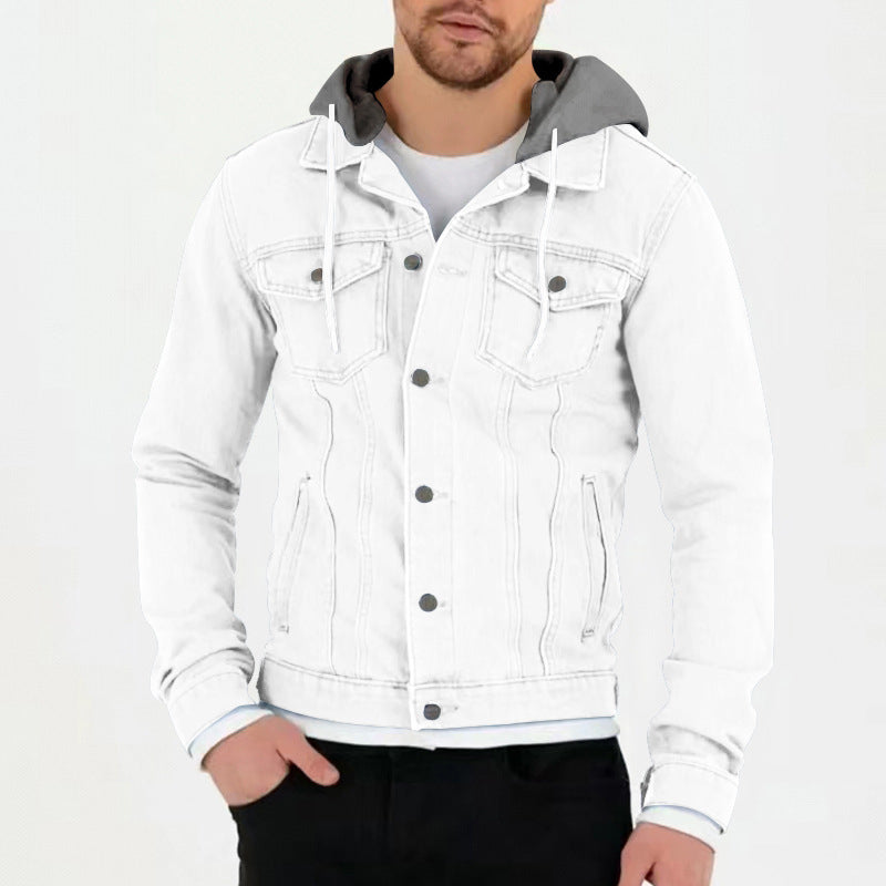 Solid Multi-Pocket Fall Jacket