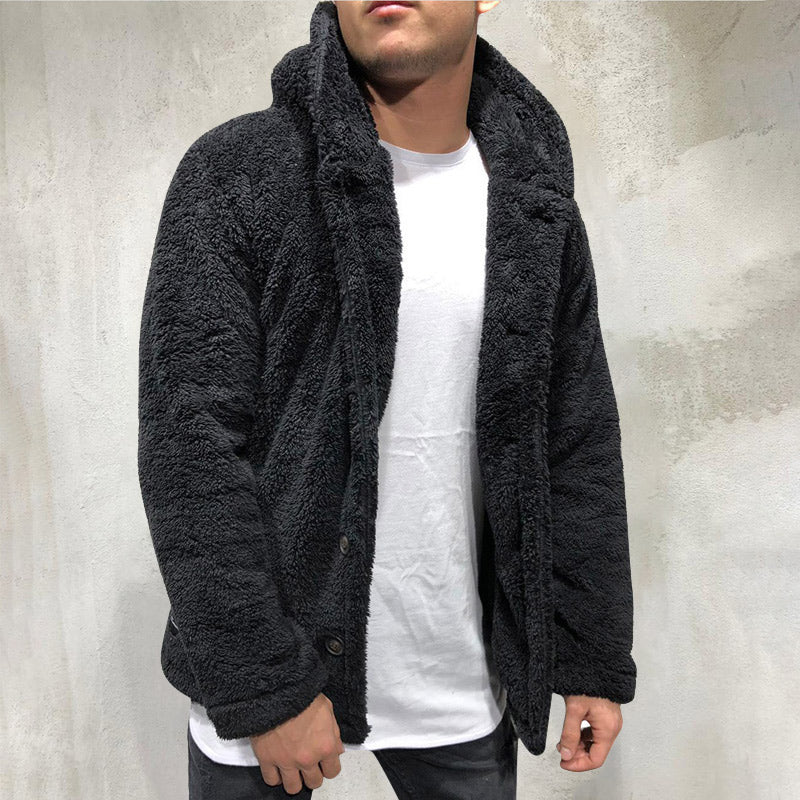 Mens Fuzzy Sherpa Jacket