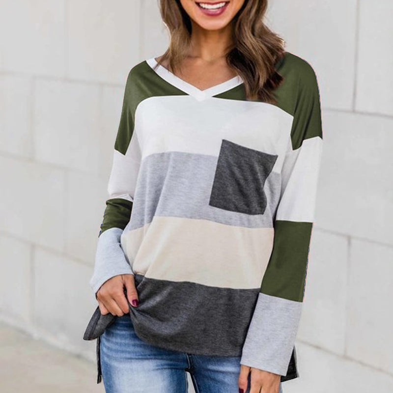 Irregular Contrast T-Shirt