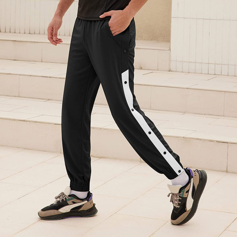 Men's Button-up Loose-fit Sweatpants