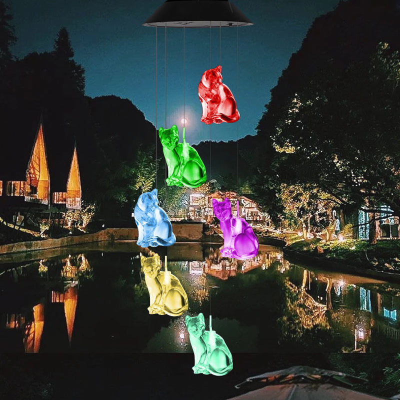 Solar Wind Chime Lights