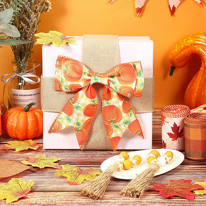 Pumpkin Print Ribbon