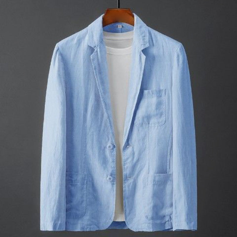 Solid Linen Suit