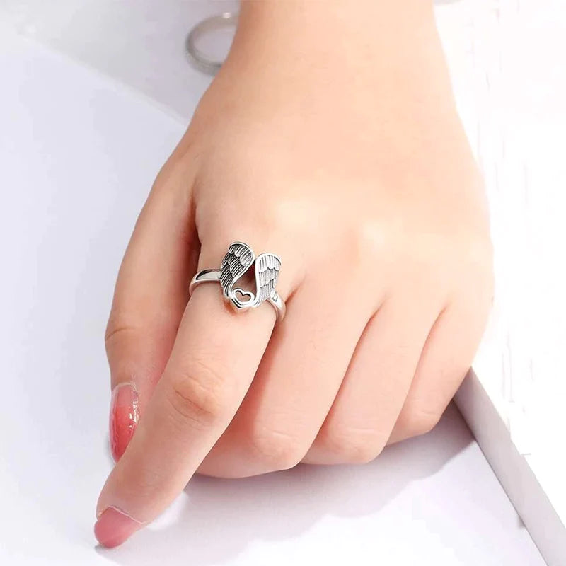 Angel Heart Sterling Silver Ring