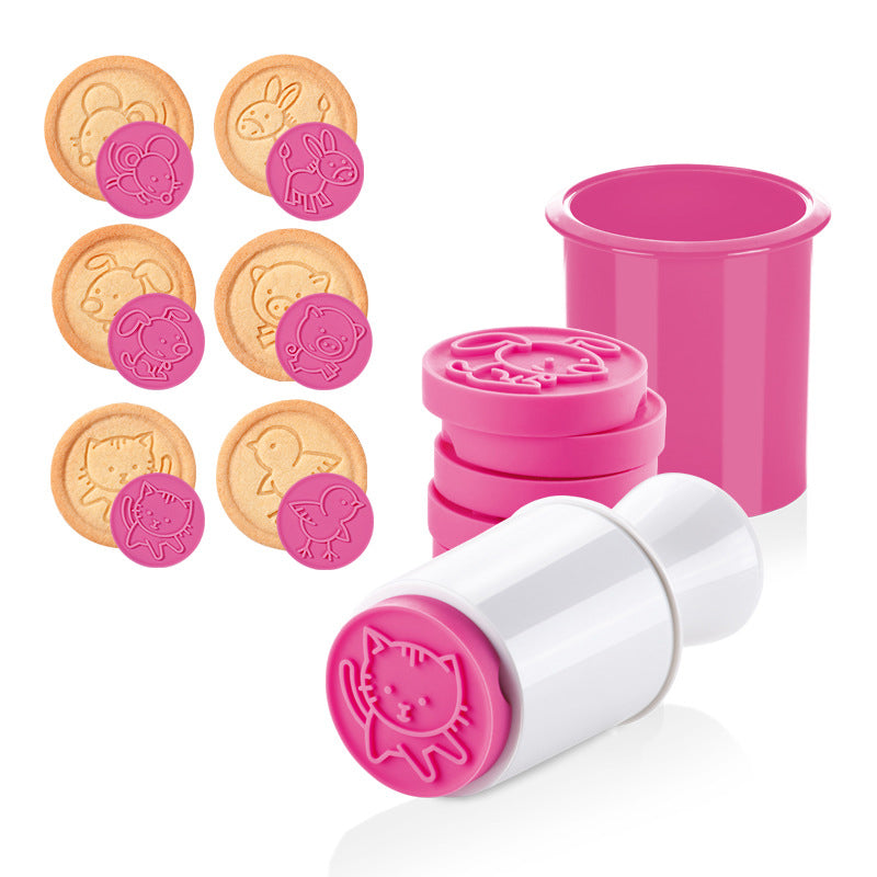 Non-Stick Cookie Stamp and Knife(5 Styles in Set)