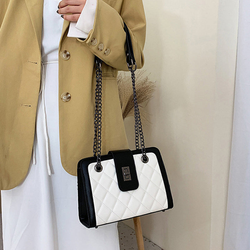 Rhombus Chain Small Square Bag