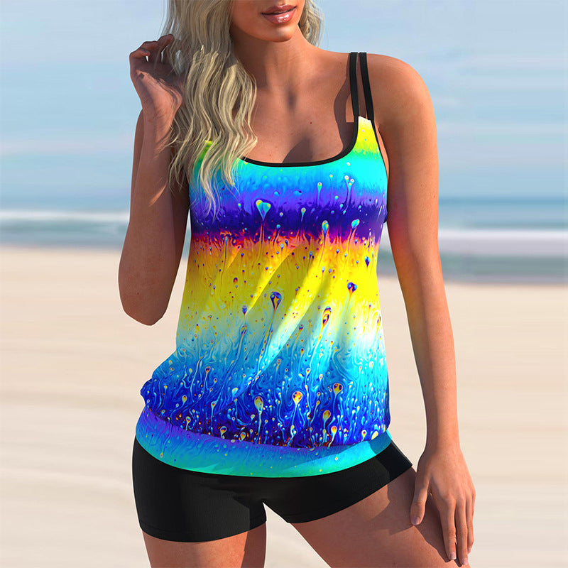 Colorful Print Swimsuit