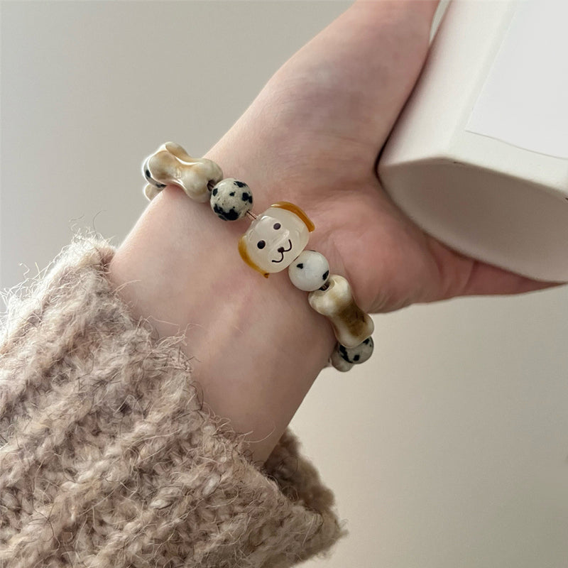 Handmade Ceramic Puppy Bracelet