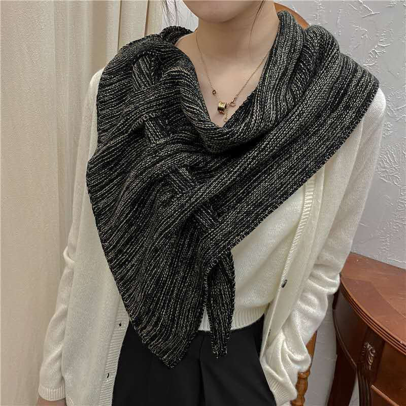 Triangular Wool Shawl