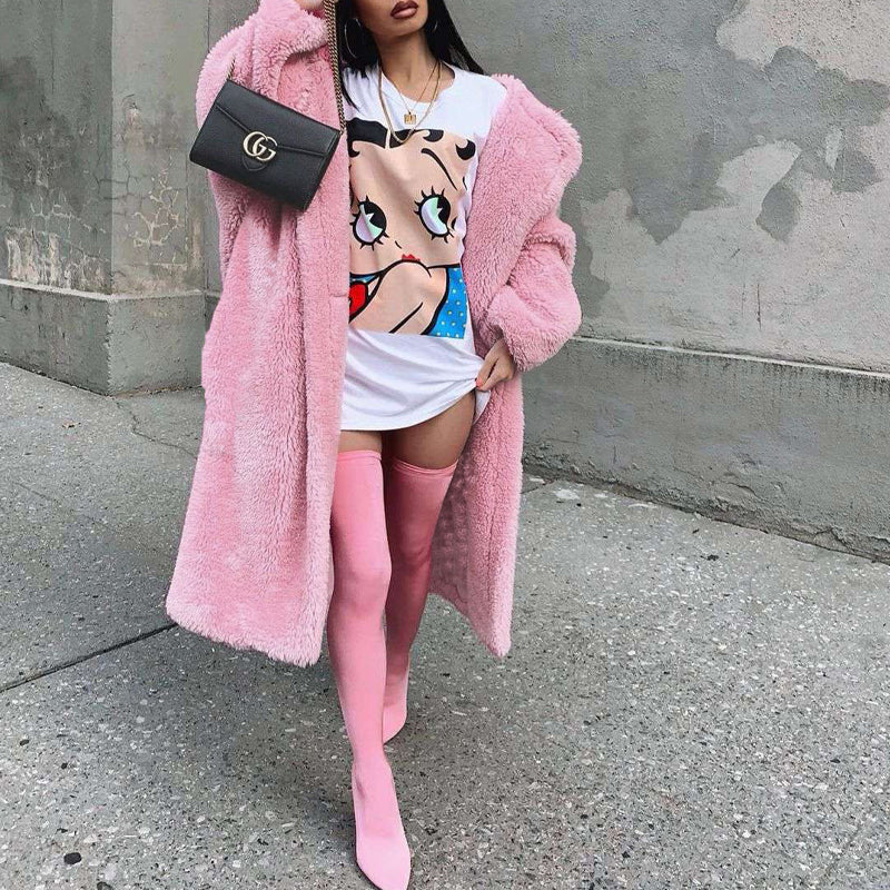 Lapel-Breasted Long Coat