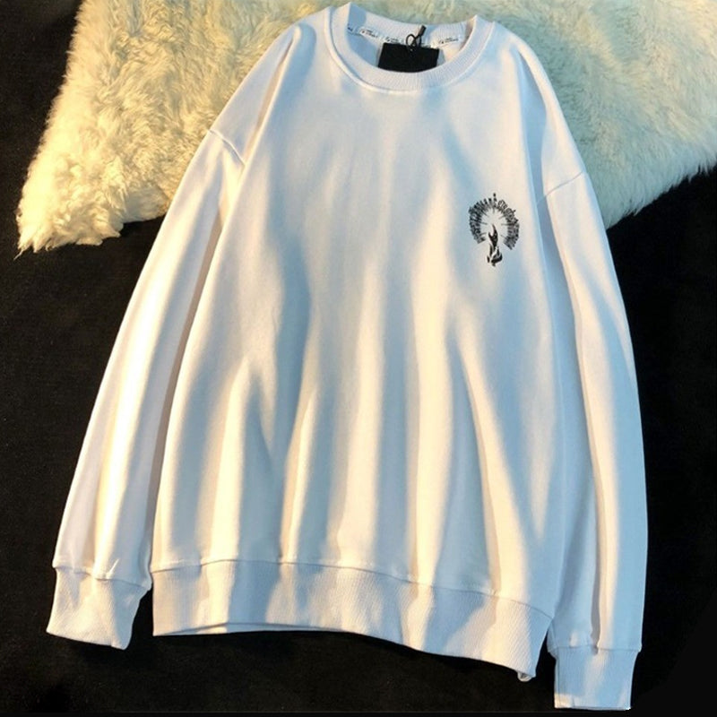 Printed Vintage Crewneck Sweatshirt