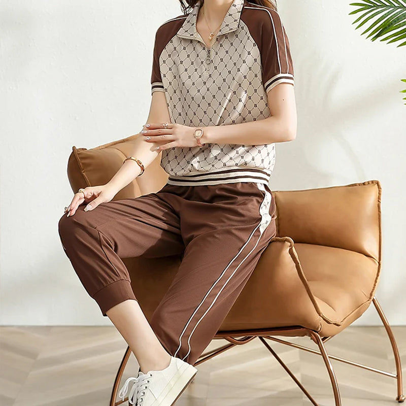 Plus Size Sports Suit