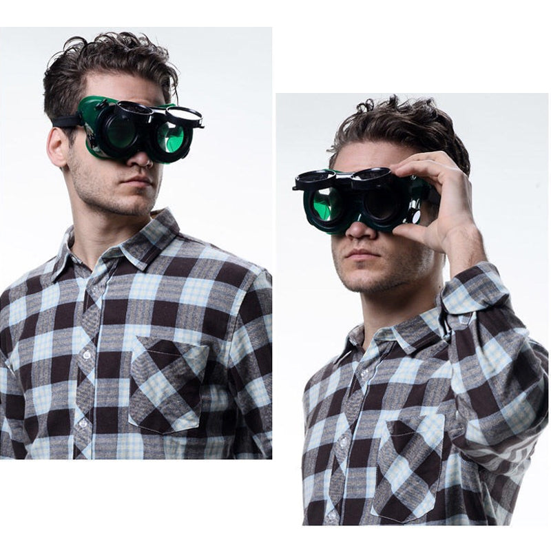 Double-layer gas welding goggles
