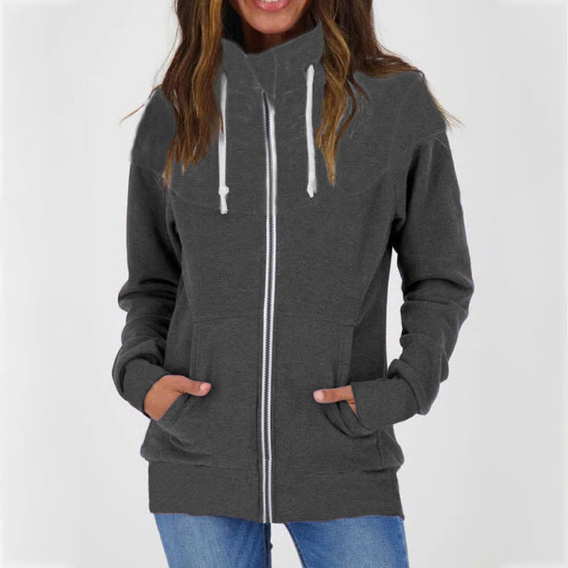 Zipped Fleece Sweatshirt Jacket