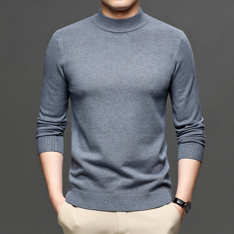 Half Turtleneck Cashmere Knit Sweater