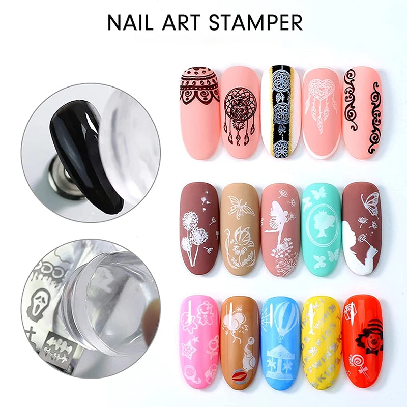 Transparent Silicone Nail Art Stamper