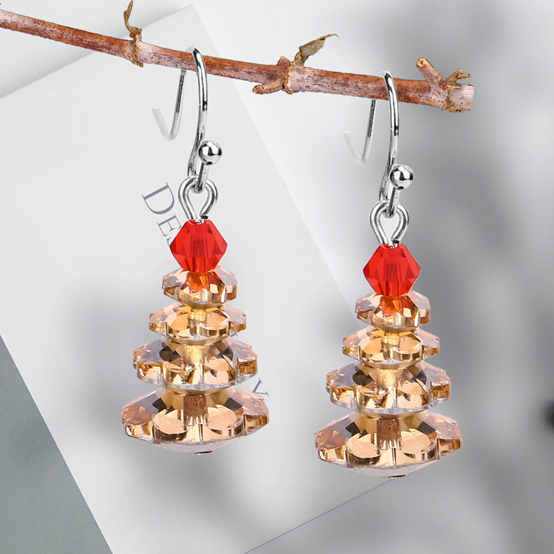 Christmas tree earrings